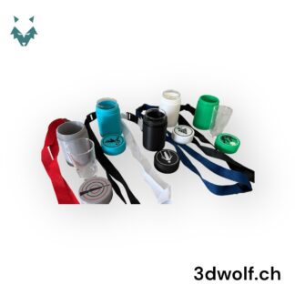 Weinbecherhalter mit personalisiertem Schlüsselband
