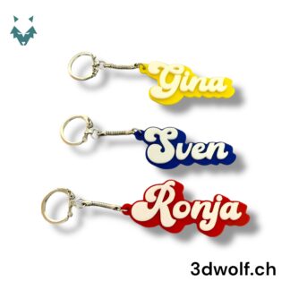 Personalisierter Schlüsselanhänger mit Namen